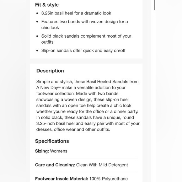 A New‎ Day Women's Basil Mule Heels - Picture 4 of 4